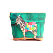 Load image into Gallery viewer, Wild Warrior Zebra Toiletry Bag