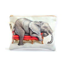 Load image into Gallery viewer, Elephant Small Zip Bag