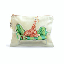Load image into Gallery viewer, Giraffe Small Zip Bag