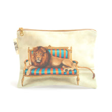 Load image into Gallery viewer, Lion Small Zip Bag