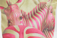 Load image into Gallery viewer, Pink Zebra Cosmetic Bag Small