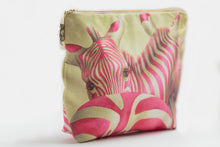 Load image into Gallery viewer, Pink Zebra Cosmetic Bag Small