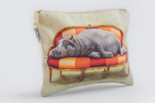 Load image into Gallery viewer, Hippo Small Zip Bag