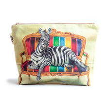 Load image into Gallery viewer, Zebra Toiletry Bag