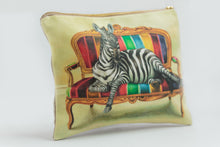 Load image into Gallery viewer, Zebra Small Zip Bag