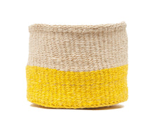 Load image into Gallery viewer, ALIZETI : Yellow Colour Block Woven Basket