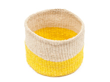 Load image into Gallery viewer, ALIZETI : Yellow Colour Block Woven Basket