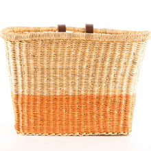 Load image into Gallery viewer, ATIA : Handcrafted Orange Block Tiered Bike Basket