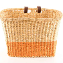 Load image into Gallery viewer, ATIA : Handcrafted Orange Block Tiered Bike Basket