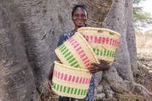 Load image into Gallery viewer, BULI : Handcrafted Natural Oblong Bike Basket
