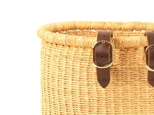 Load image into Gallery viewer, BULI : Handcrafted Natural Oblong Bike Basket