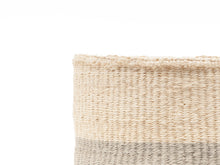 Load image into Gallery viewer, ITALE: Grey Colour Block Woven Basket