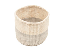 Load image into Gallery viewer, ITALE: Grey Colour Block Woven Basket