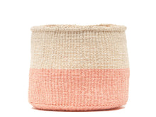 Load image into Gallery viewer, JIONI : Dusky Pink Colour Block Woven Basket