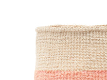 Load image into Gallery viewer, JIONI : Dusky Pink Colour Block Woven Basket