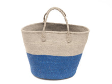 Load image into Gallery viewer, KASUKU: Blue and Grey Colour Block Shopper