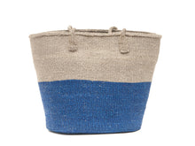 Load image into Gallery viewer, KASUKU: Blue and Grey Colour Block Shopper