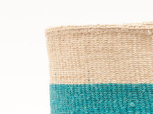 Load image into Gallery viewer, LAZIMA : Turquoise Colour Block Woven Basket