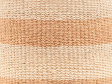 Load image into Gallery viewer, MSETO: Sand and Natural Wide Stripe Woven Storage Basket