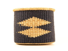 Load image into Gallery viewer, NAMNAM : Handcrafted Midnight Blue & Natural Bike Basket