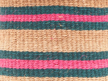 Load image into Gallery viewer, NDOTO : Turquoise, Pink and Sand Woven Storage Basket