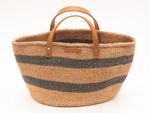 Load image into Gallery viewer, MCHANA: Black Stripes Shopper and Picnic Bag