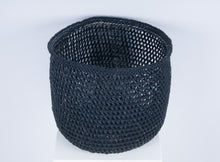 Load image into Gallery viewer, WAVU : Black Open Weave Storage Basket