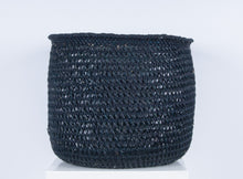 Load image into Gallery viewer, WAVU : Black Open Weave Storage Basket