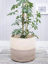 Load image into Gallery viewer, ITALE: Grey Colour Block Woven Basket