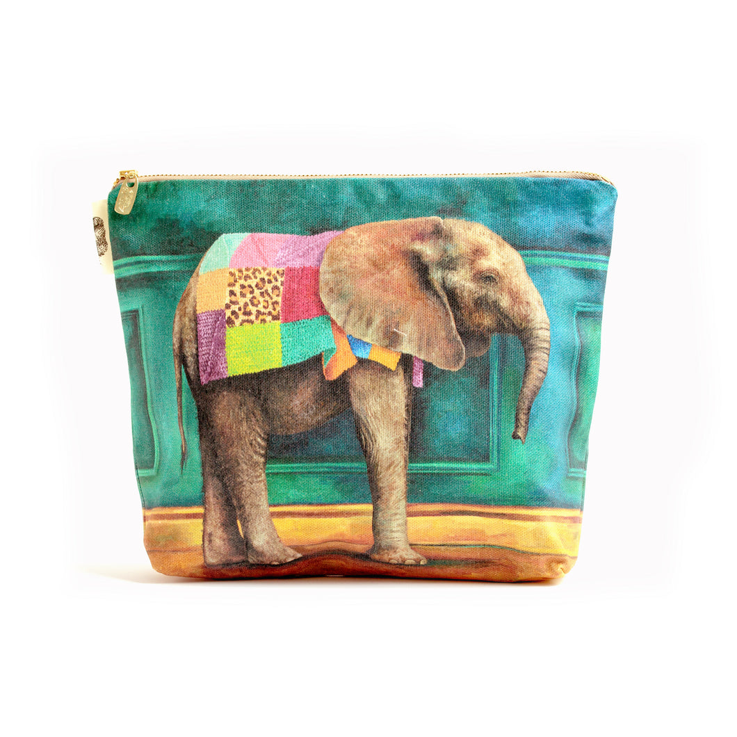 Wild Warrior Elephant Small Zip Bag