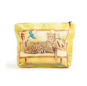 Cheetah small zip bag
