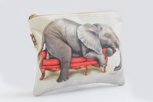 Elephant Small Zip Bag