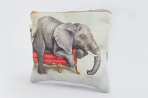 Elephant Small Zip Bag