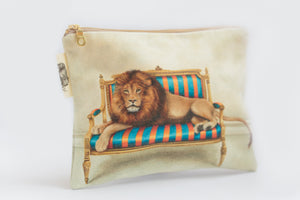 Lion Small Zip Bag