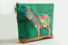 Load image into Gallery viewer, Wild Warrior Zebra Toiletry Bag
