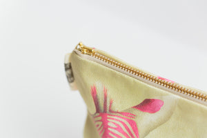 Pink Zebra Cosmetic Bag Small