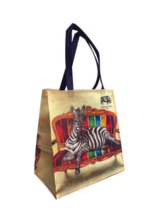 Wildlife At Leisure: Zebra Shopper Bag