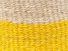 Load image into Gallery viewer, ALIZETI : Yellow Colour Block Woven Basket
