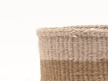 Load image into Gallery viewer, CHALI : Brown &amp; Grey Colour Block Woven Basket
