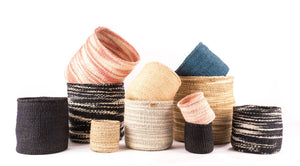 MCHANGA: Khaki Cloud Woven Storage Basket (3 variants)