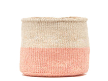 Load image into Gallery viewer, JIONI : Dusky Pink Colour Block Woven Basket
