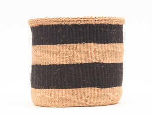 MCHORO : Charcoal and Sand Woven Storage Basket
