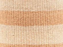 Load image into Gallery viewer, MSETO: Sand and Natural Wide Stripe Woven Storage Basket
