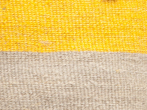 MWEPESI: Grey and Yellow Colour Block Shopper