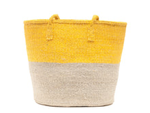 Load image into Gallery viewer, MWEPESI: Grey and Yellow Colour Block Shopper
