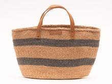 Load image into Gallery viewer, MCHANA: Black Stripes Shopper and Picnic Bag
