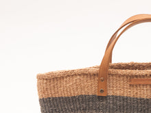 Load image into Gallery viewer, MCHANA: Black Stripes Shopper and Picnic Bag
