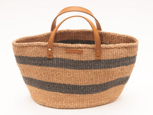 Load image into Gallery viewer, MCHANA: Black Stripes Shopper and Picnic Bag
